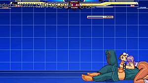 Chunli Battles Long in Wild Hentai Anime Cumshot Scene