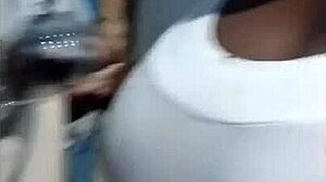 Beautiful latina deepthroats huge cock in solo video!