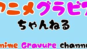 Anime school girl Mia poses in sailor uniform