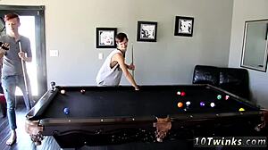 i love watching sweet school gay boys fucking with pool cues