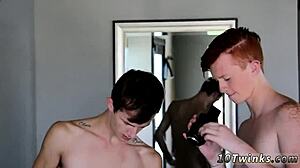 i love watching sweet school gay boys fucking with pool cues