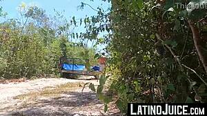 Check out cain gomez getting bred outdoors by robert