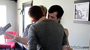 i love watching sweet school gay boys fucking with pool cues