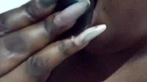 Beautiful latina deepthroats huge cock in solo video!