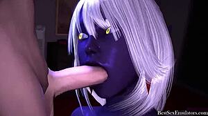 3D milf takes a hard facial after intense pussy fuck. Her animated body craves more.