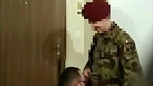 straight military recruit seduced in tight underwear
