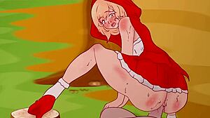 little red riding hood scolds pervert for tree incident in hentai parody
