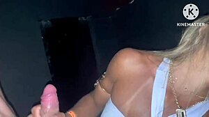 Married woman grinds hard on endowed man at swing house.