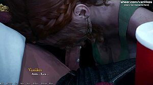 18yo redhead gives public blowjob and gets creampied at cinema