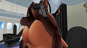 black cop strips and screws muslim woman on airplane ride