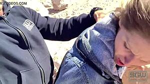 amateur couple enjoys sex in windy las vegas