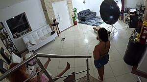 Milf Dandara Moraes debuts with wild antics