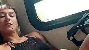 my buddy jerks me off while i suck him on a crowded train!