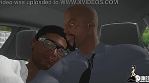 Freaky BBC Meets Their Next Sexual Conquest in Anime