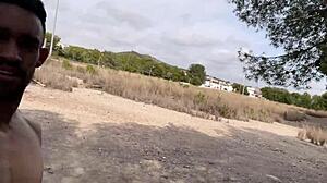 Big Cock Stud Jerking Off Publicly