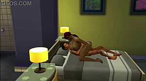 Indian aunt and nephew enjoy wild hentai fucking