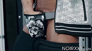 dillon diaz drains thick cock solo while smoking hot