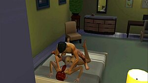 Indian aunt and nephew enjoy wild hentai fucking