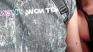 my buddy jerks me off while i suck him on a crowded train!