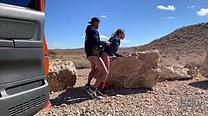 amateur couple enjoys sex in windy las vegas