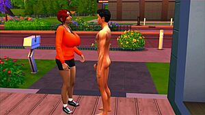 Indian aunt and nephew enjoy wild hentai fucking