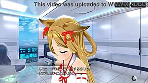 シャングリラドライブ　セツｓｓｒ『セツ先生の妖術講座（正常位２）』【心の声ver】 with hentai game action