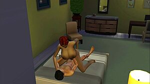 Indian aunt and nephew enjoy wild hentai fucking