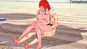 Gwen Tennyson enjoys beach sex in her bikini