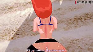 Gwen Tennyson enjoys beach sex in her bikini