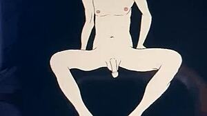 curious about his massive cartoon penis in this wild hentai scene?