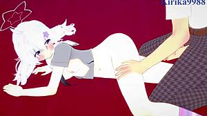 So, Mikamo Neru in bunny outfit and Uzawa Reisa go at it hard in Blue Archive hentai.