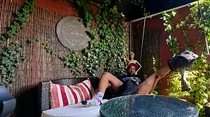 Dru Battles Brazil Chick With Hard Garden Pounding