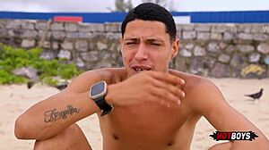 POV fucking naughty surfer's ass in gay amateur fetish