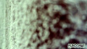 Fucking outdoors between the sheets with anal and blowjob quickie.