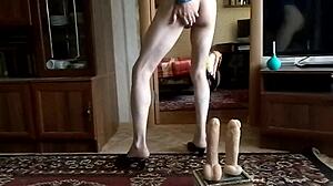 Transvestit Ksyusha Farts Anal With Dildo