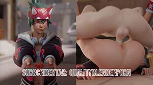 Wow, check this exclusive Overwatch porn compilation with big tits riding!
