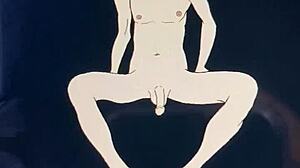 curious about his massive cartoon penis in this wild hentai scene?