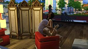 seraphina meets neighbor at beach