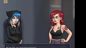 summertime SAGA features 69 position in anime style