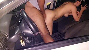 just chilling in the car with brazilian guys outdoors