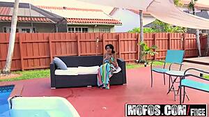 mofos pervs on patrol catch voyeur cheating with wife’s friend brittney white in bathroom