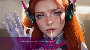 Unsatisfied Wife Sucks Husband's Friend in 3D Hentai