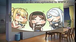 Summer Clover Harem Hentai Game Ep 8 Shows Teen Caught Half Naked