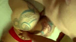 The pornstar starts with sucking balls, but it turns into rough head and ass fucking.