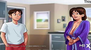 hey man, you gotta see this big cucumber sliding in deep on summertimesaga e2 14