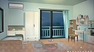 Summer Clover Harem Hentai Game Ep 8 Shows Teen Caught Half Naked