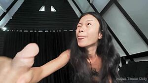 Hey, wanna surprise this cute Asian neighbor with me?