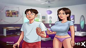 hey man, you gotta see this big cucumber sliding in deep on summertimesaga e2 14