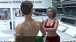 Stranded in Space 115 - Femdom Mistress Dominates with Huge Tits and Kisses