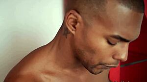 Handsome Black Gay Jacen Zhu Solo Masturbates His BBC